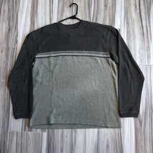 Vintage Y2K XG Xtreme Gear long sleeve XL green Gray sweater 00s Skater Grunge